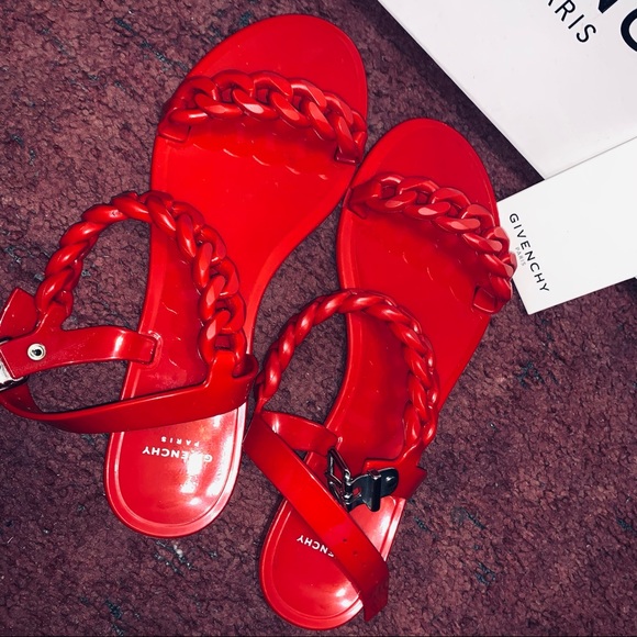 Givenchy Jelly Chain-Link Flat Sandals - Picture 7 of 10